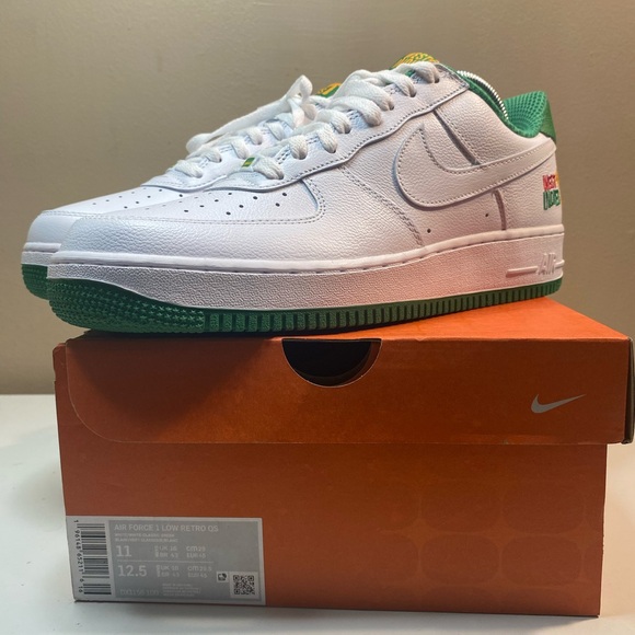 🔥 NIKE AIR FORCE ONE ‘WEST INDIES’ GREEN YELLOW MEN SIZE 11 DX1156100 NEW W/BOX - Picture 2 of 12